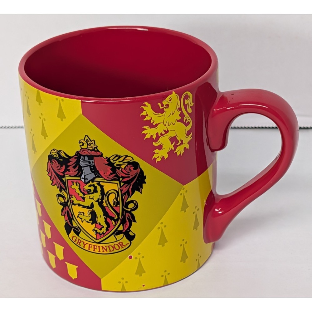 Harry Potter Gryffindor Shield 14 oz Ceramic Coffee Mug Silver Buffalo
